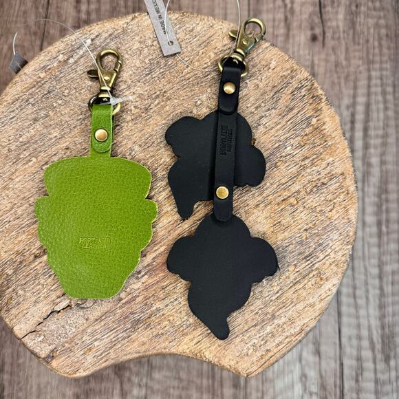 Portland Leather Ghost Twins & Frankie Halloween Bag Charms Set Purse Flair - Picture 3 of 6